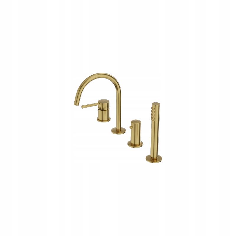 Vanová baterie Orion Brushed Gold 4-otvorová Elegance a styl