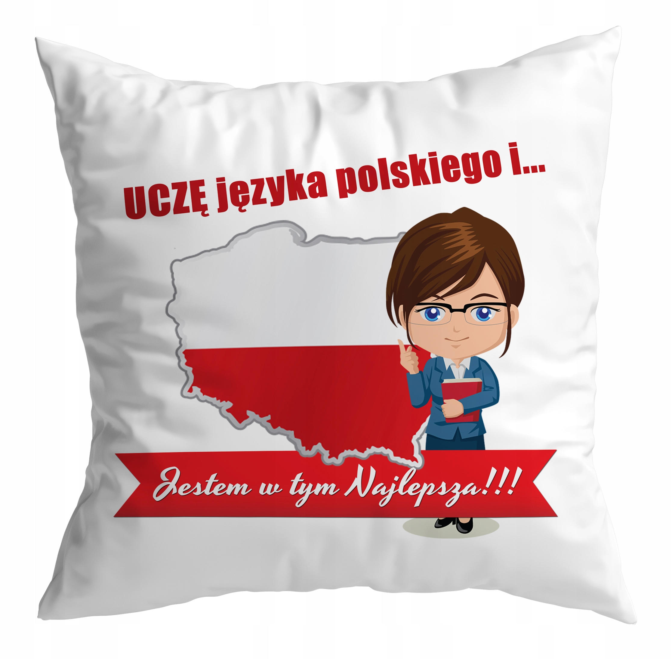 

Poduszka prezent na Dzień Nauczyciela Szkoła Wzory
