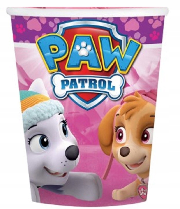 

Kubeczki papierowe Paw Patrol Psi Patrol 8 sztuk