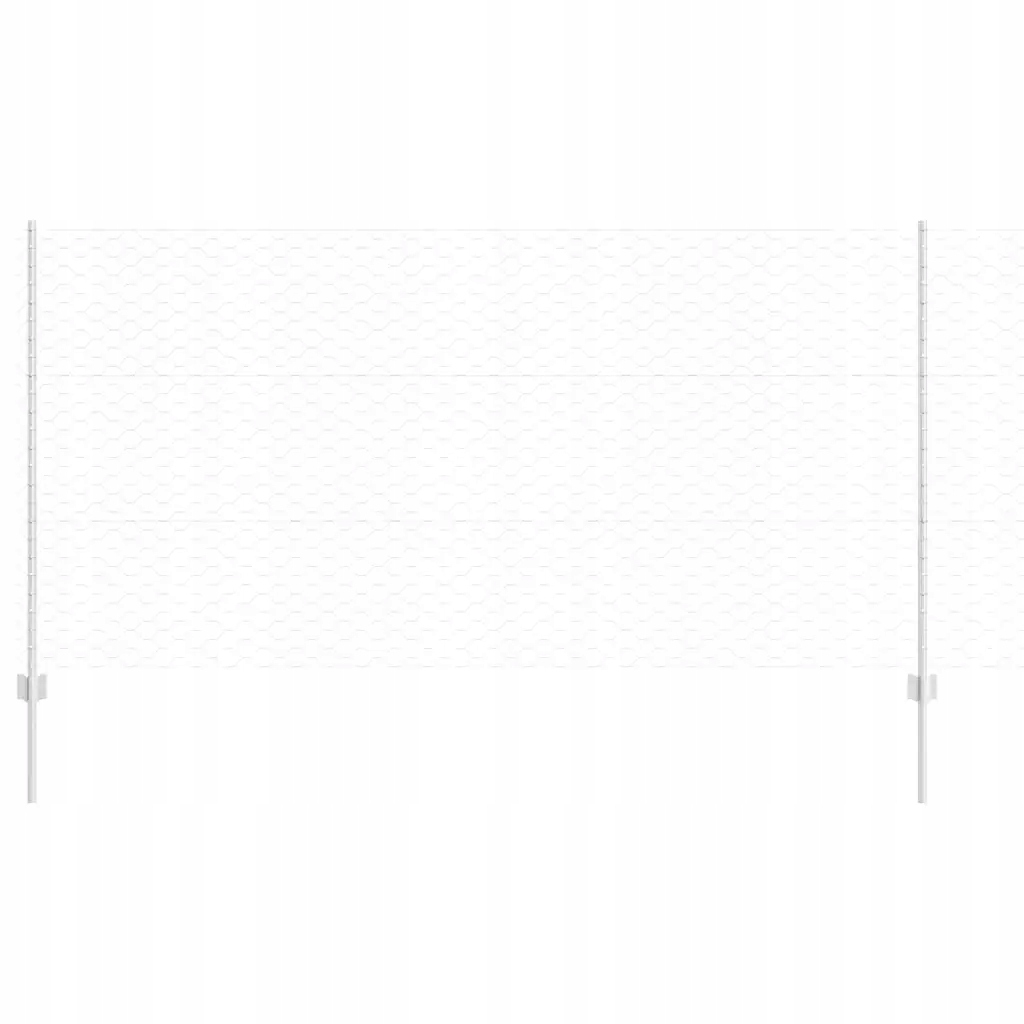 Sada ocelových plotových panelů stříbrných 2500 x 2.7 x 120 cm