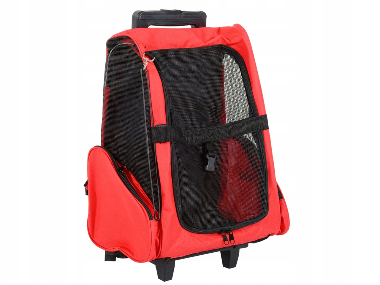 Levně Taška, kočárek pro psy, červená Pawhut D1-0012 A