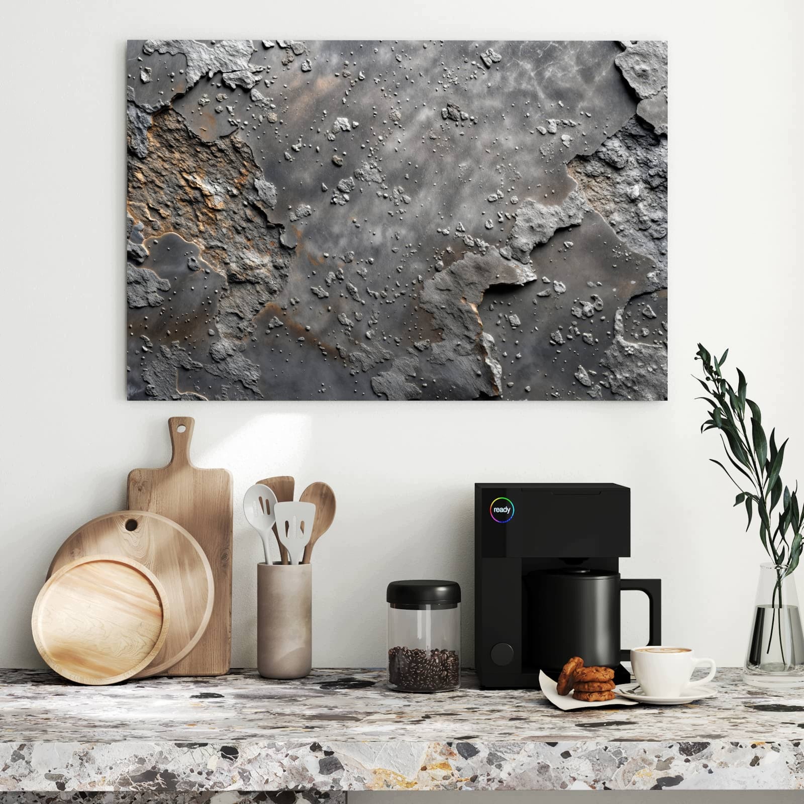 Magnetická tabule Zvětralé a Povrch 90 × 60 cm
