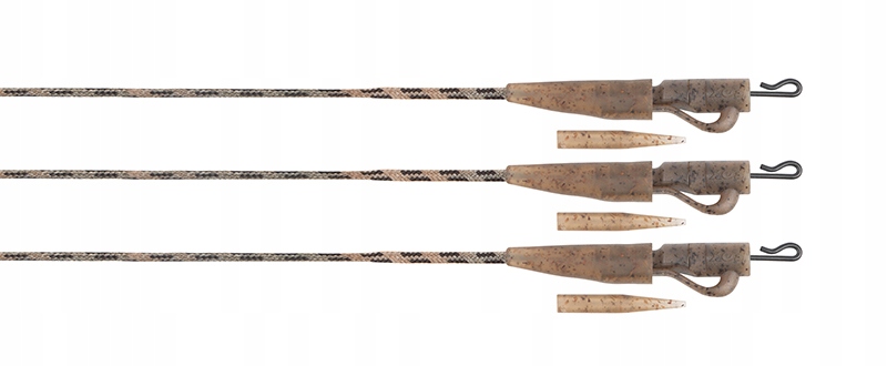 Fox Edges Camo Submerge Lead Clip Leaders-40LB 3pcs (Bezrdzeniowy) CRT012