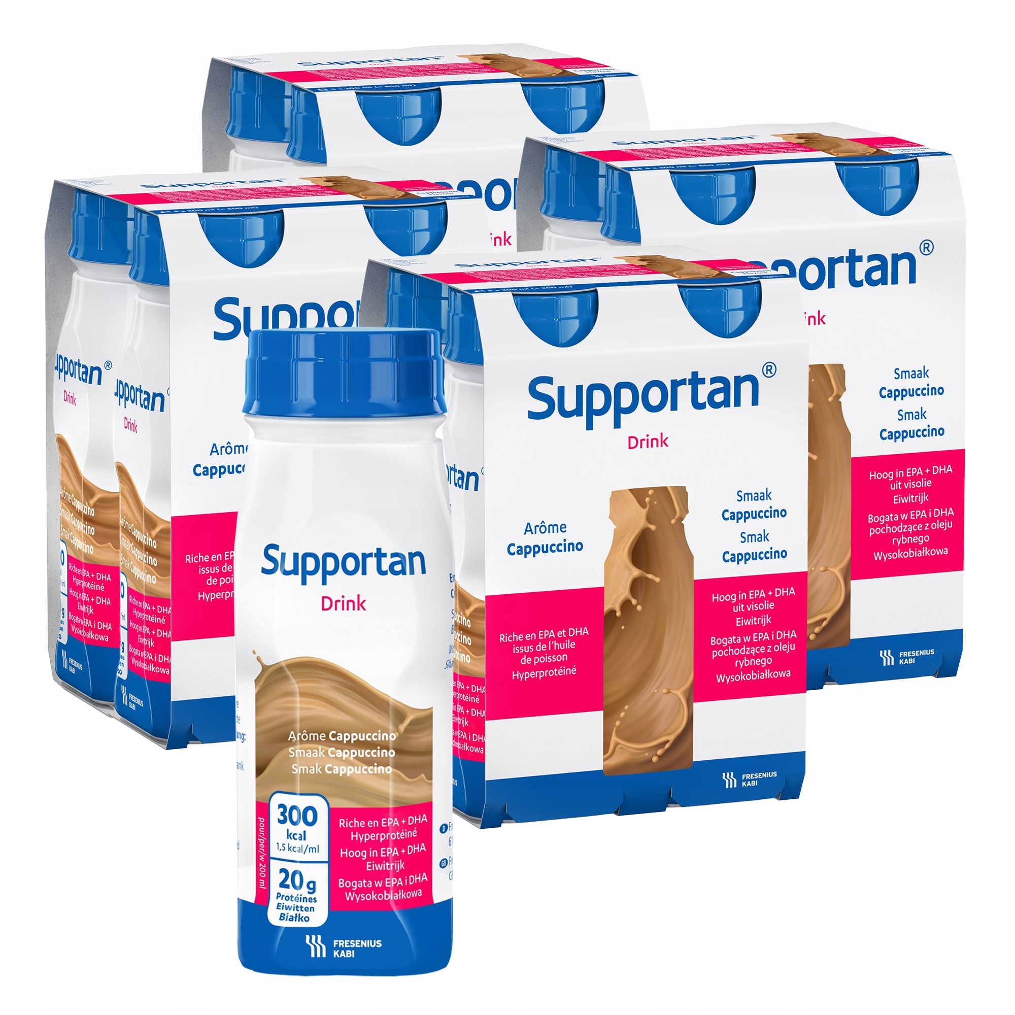 Supportan Drink o smaku cappuccino 4x200 ml