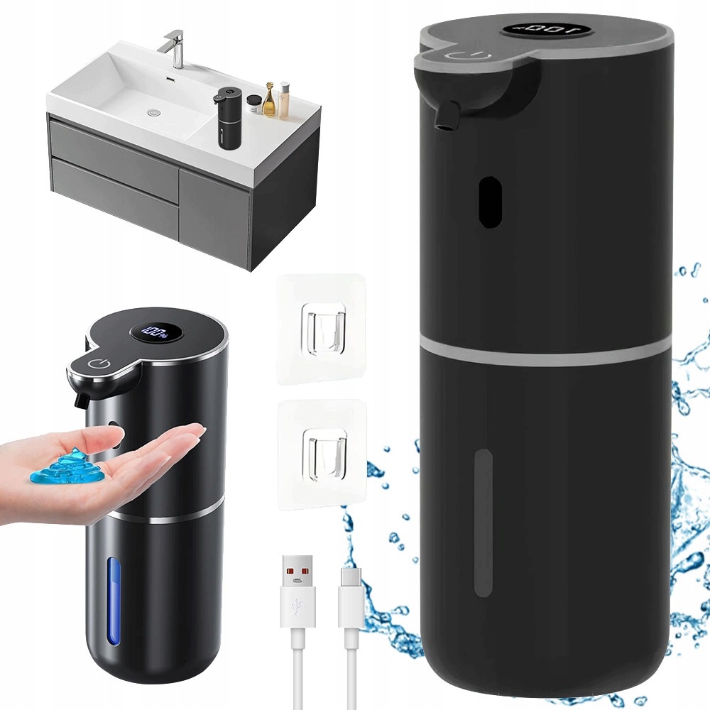 Automatický Bezdotykový Dávkovač Mýdla 380 ML Typ Gelový 1200 Mah Usb