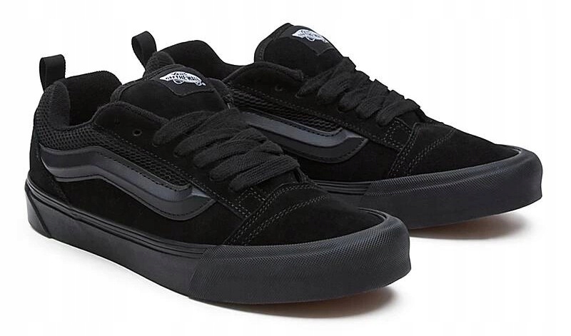 Boty Vans Knu Skool VN0009QCBKA černé kožené tenisky 42,5
