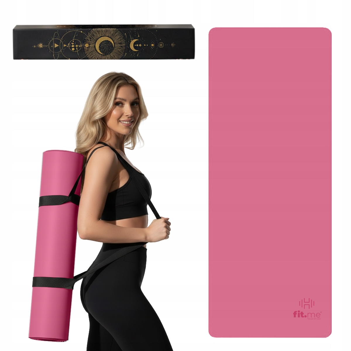 Krásná Prémiová Podložka Na Cvičení Jógy Pro Fitness, Protiskluzová, Kaučuková