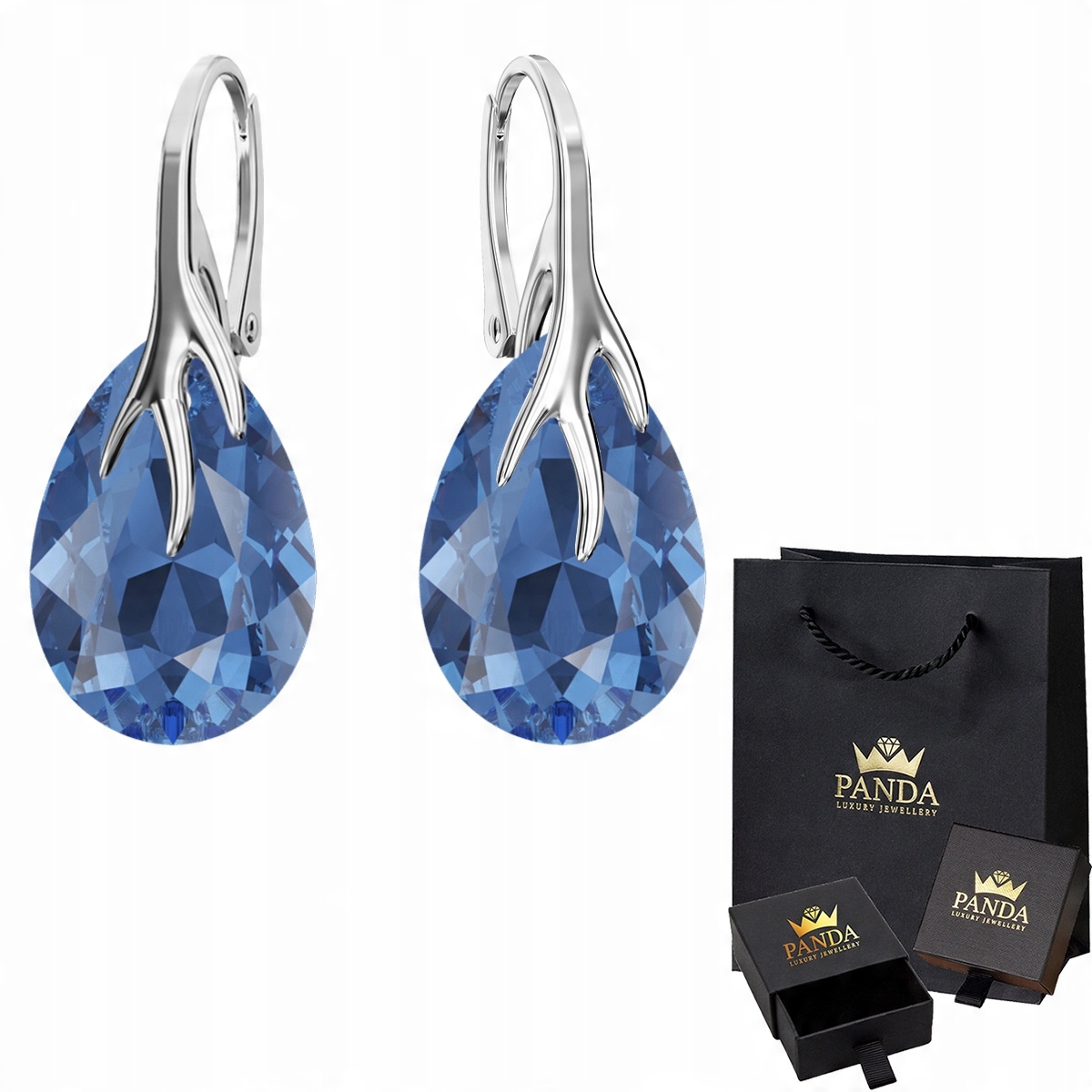 

Cudne Srebrne Kolczyki Pazury Swarovski Srebro 925