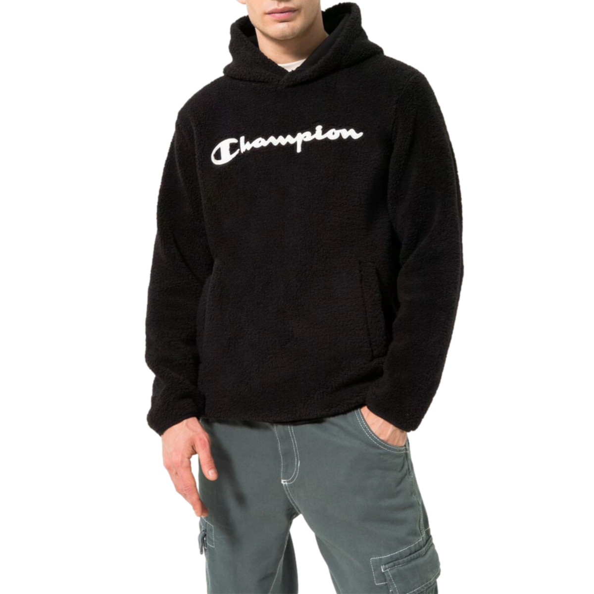 Pánská mikina Champion 214973KK002 Hooded Černá L
