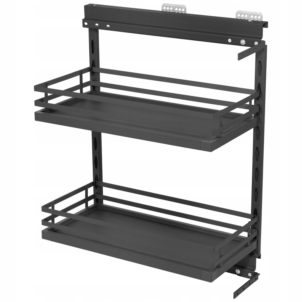 Mini Boční Koš Do Skříně 300 MM Grafitový 2 Úrovně MPTJ009FR Amix