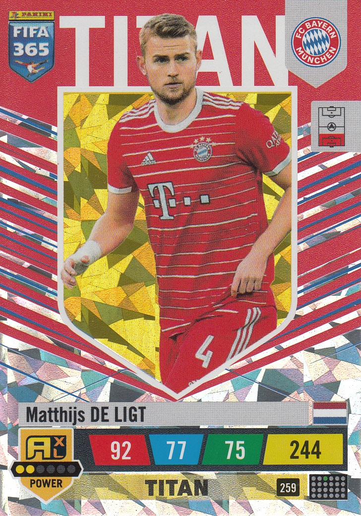 Fifa 365 2023 Titan De Ligt 259 kolekcjonerska karta piłkarska