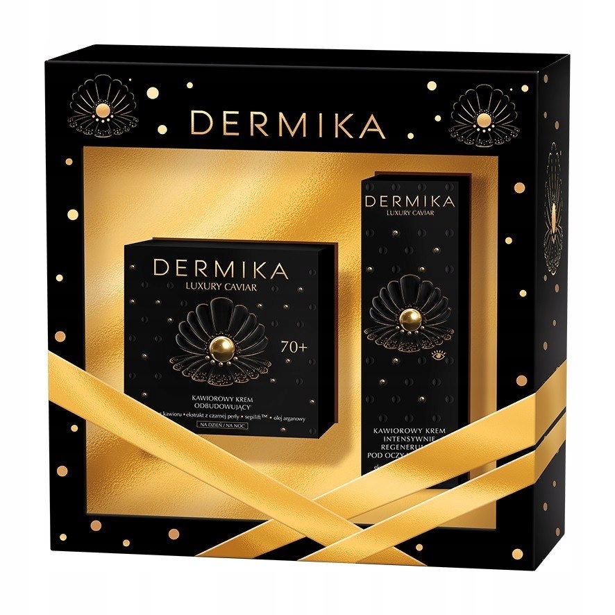 Dermika Zestaw prezentowy Luxury Caviar 70+ krem krem pod oczy