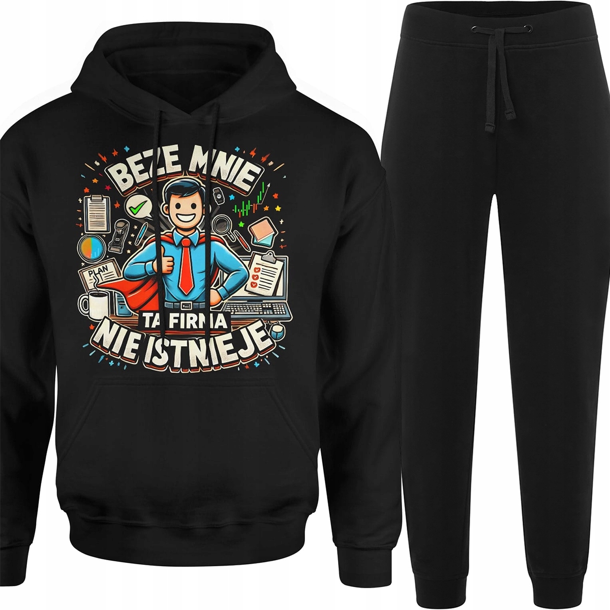 Teplákovka Pánský Komplet Pánských Tepláků Mikina Pro Vedoucího Šéfa L