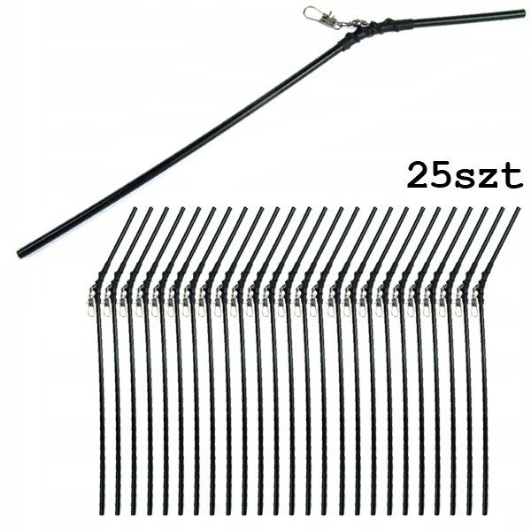 

25 x Rurka Antysplątaniowa metalowa agrafk wygięta