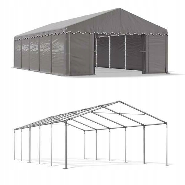 Namiot Magazynowy 6x10m Pawilon Magazyn DAS 240 S Szerokość 6 m