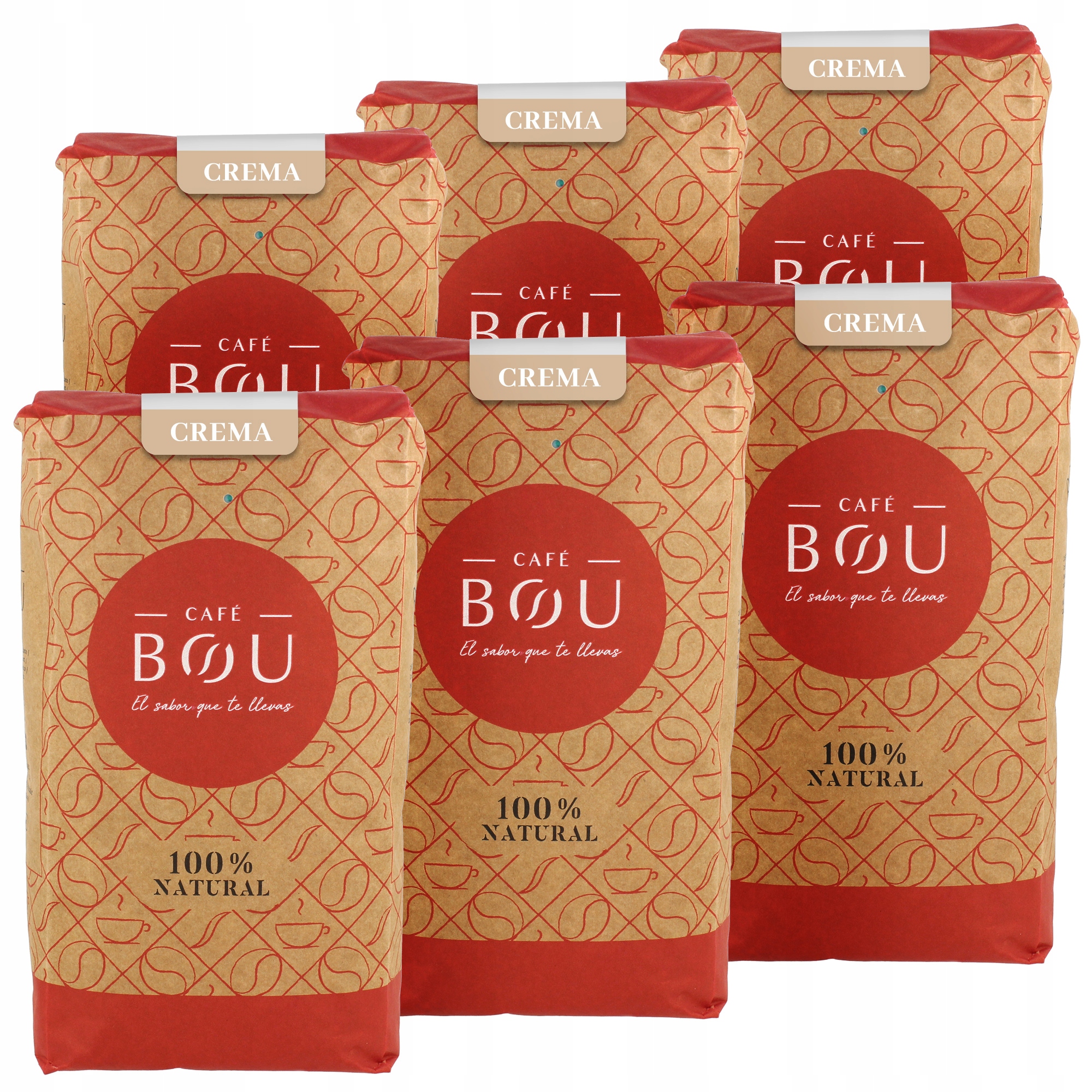 Kawa ziarnista Bou cafe Natural Crema 6 kg Espana