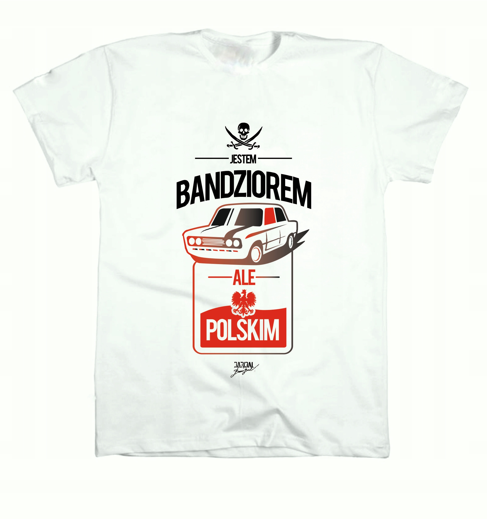 

T-shirt koszulka Jestem Bandziorem Fiat 125p