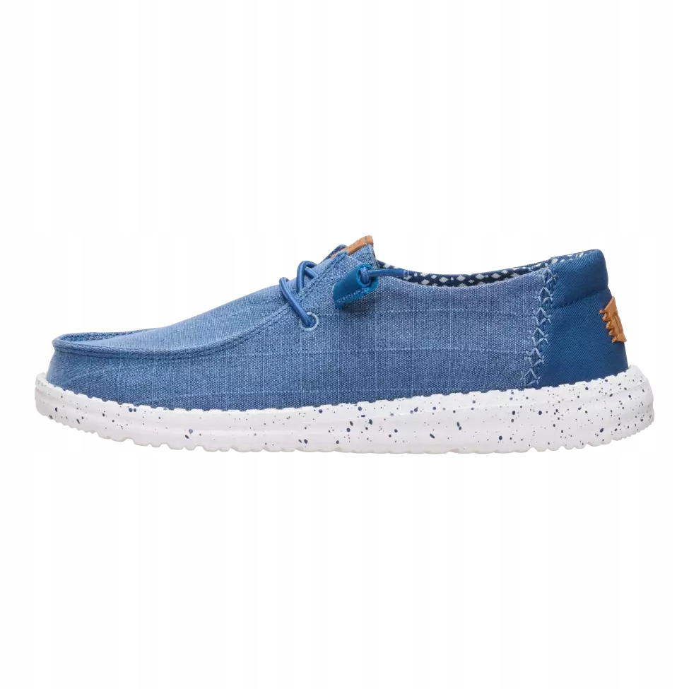 HeyDude Dámské lehké pohodlné mokasíny Wendy Chambray Grid 36