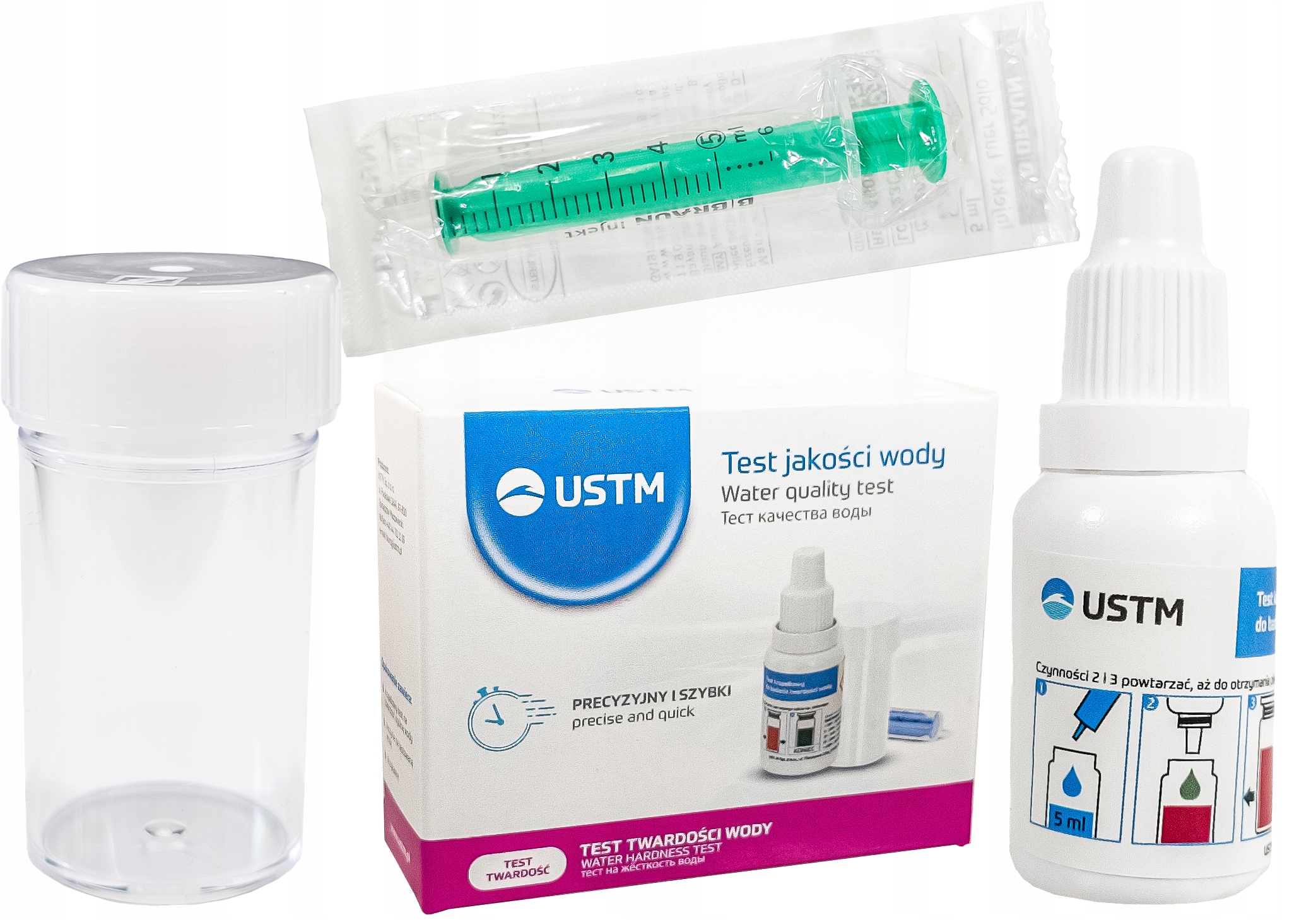 TEST WODY POMIAR TWARDOŚCI TESTER MIERNIK KROPELKOWY JAKOŚCI WODY DOKŁADNY
