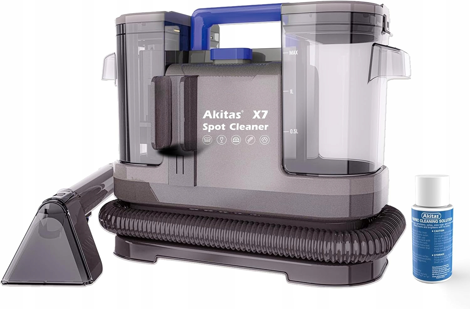 Odkurzacz Piorący Akitas X7 600W Do Tapicerki Dywanów Materaców Samochodów