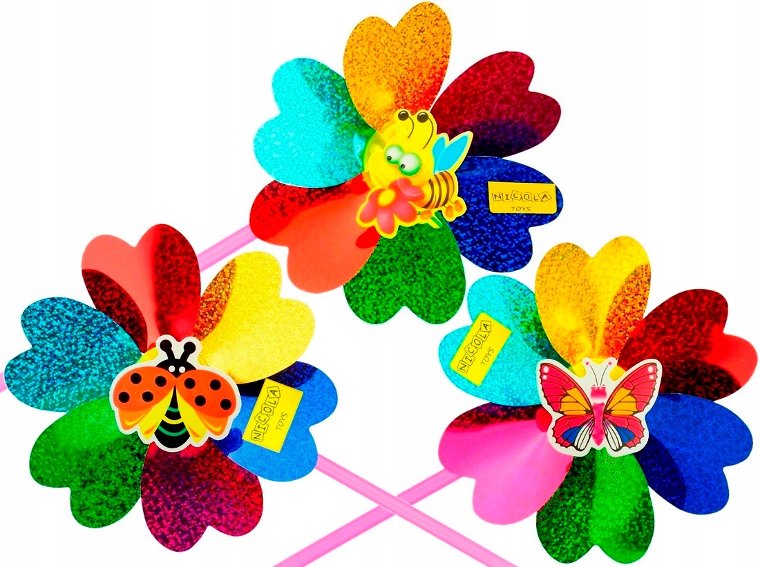 HOLOGRAMOWY WIATRAK WIATRACZEK KOLOROWY 3690 Stan opakowania oryginalne