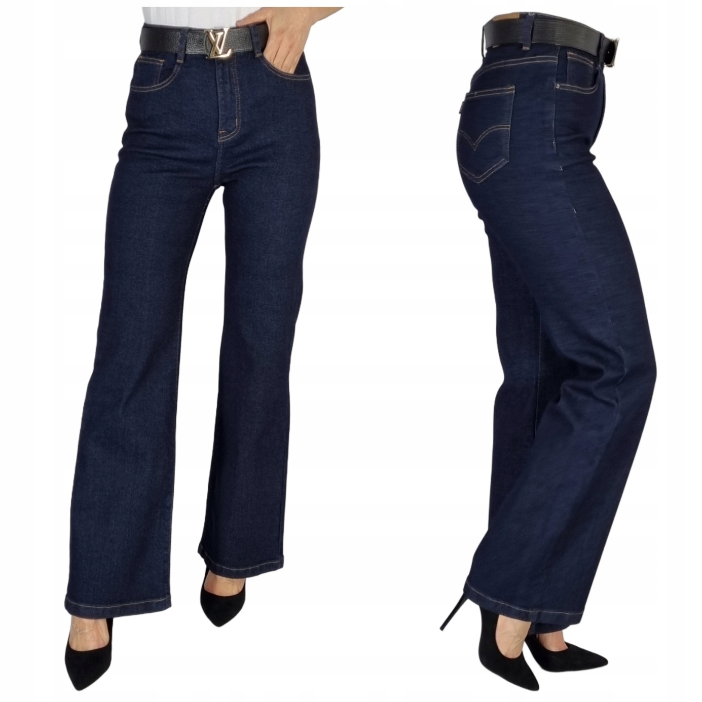 Spodnie Jeansowe Szerokie Klasyczne Verden Jeans Plus Size 48/4XL