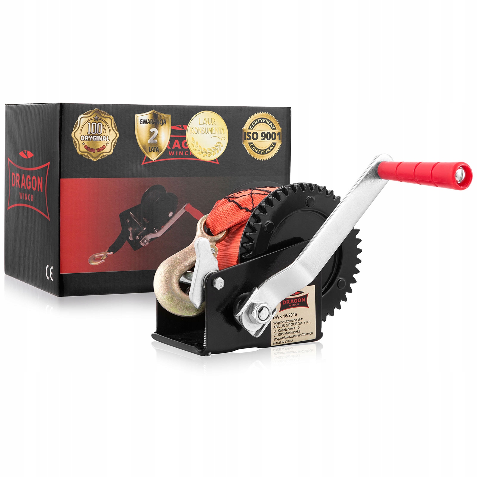 725 kg Pásový Naviják Pásový Ruční Klikový naviják malá klika