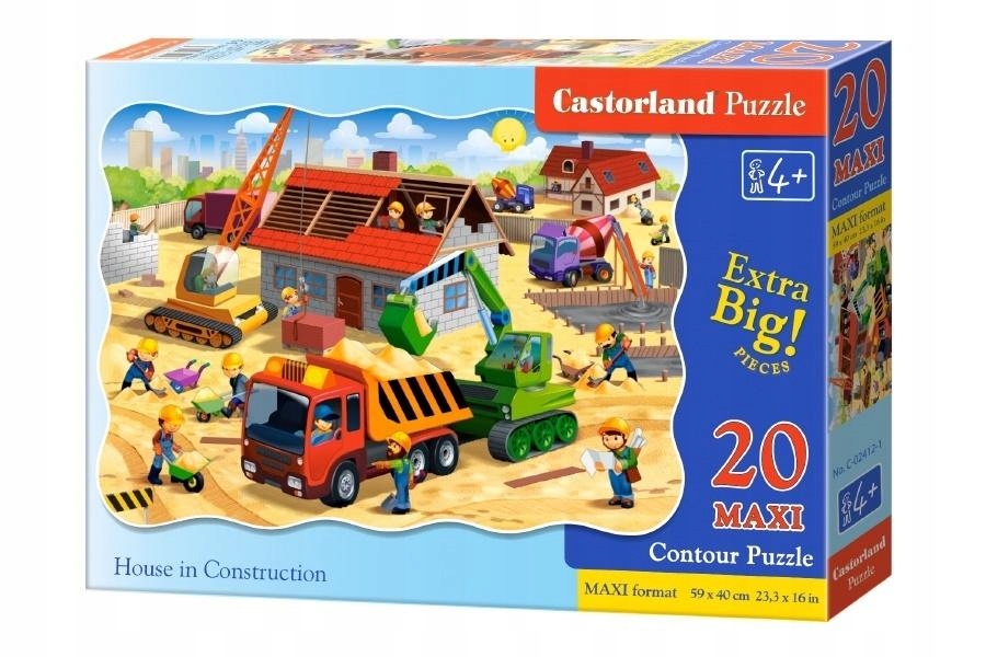 

Puzzle 20 Maxi House In Construction Castor