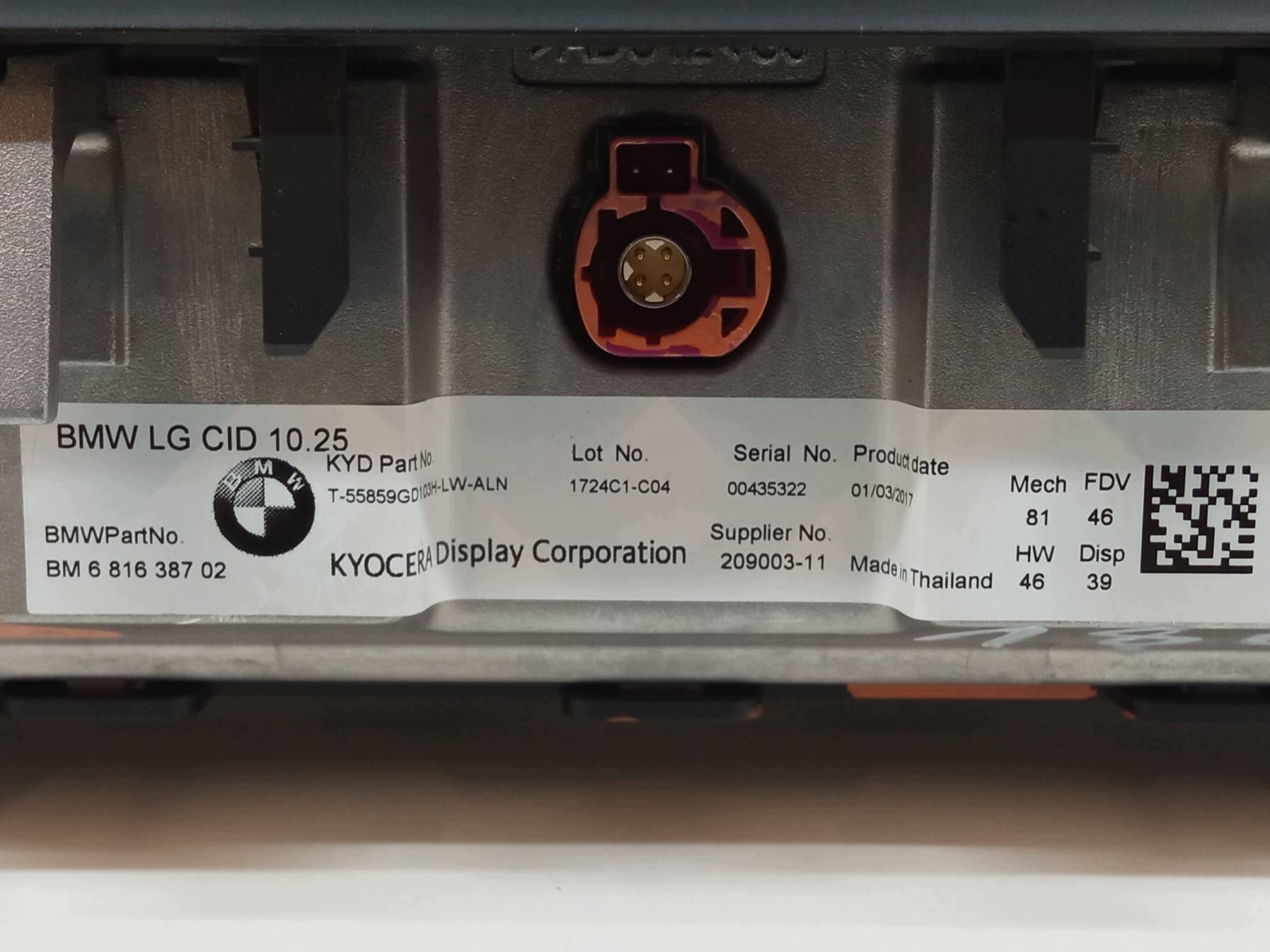 display 6816387 Bmw X6 II (2014-2019) F16