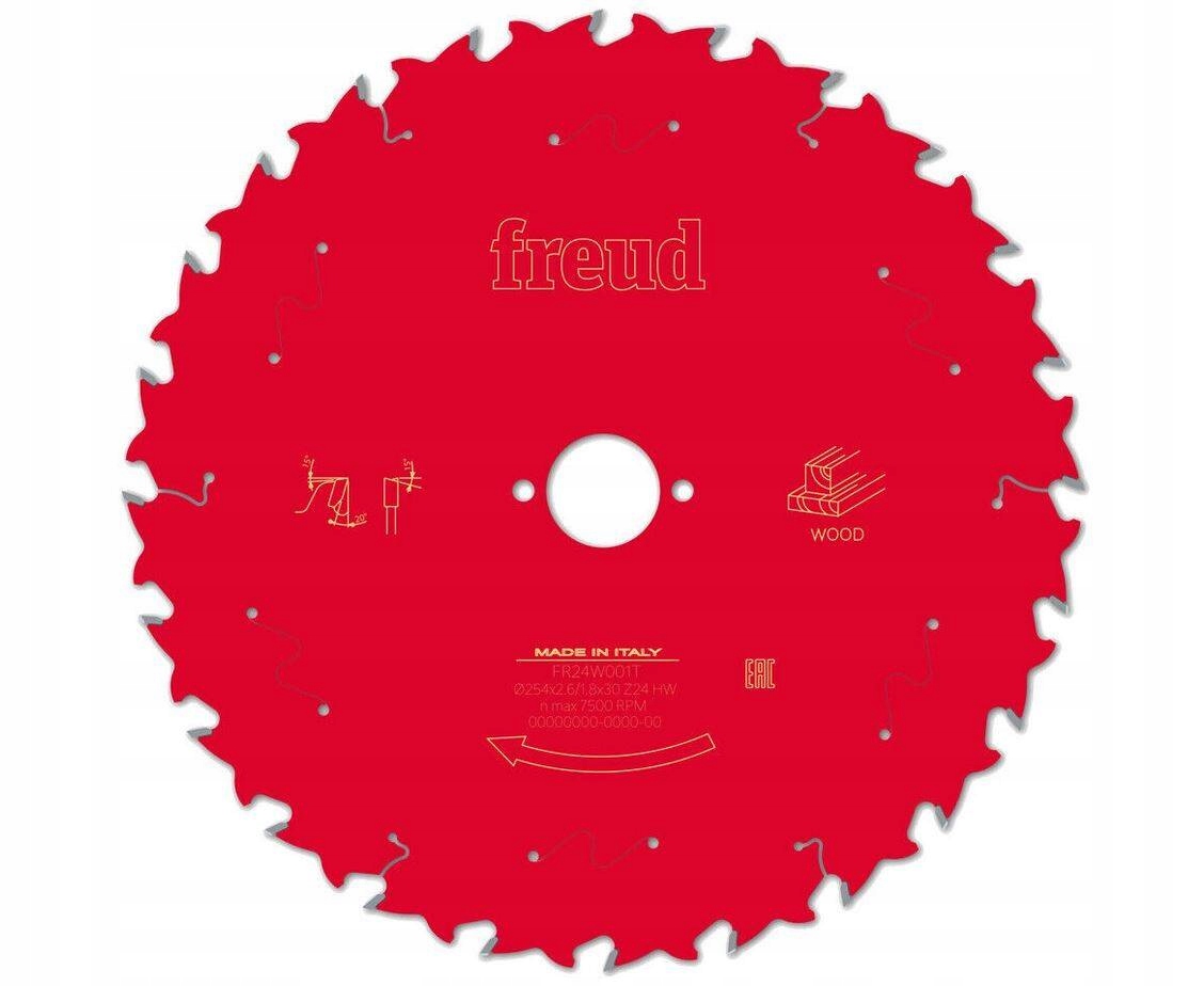 Tarcza Tnąca Piła Do Drewna 254x30mm 24Z Freud FR24W001T
