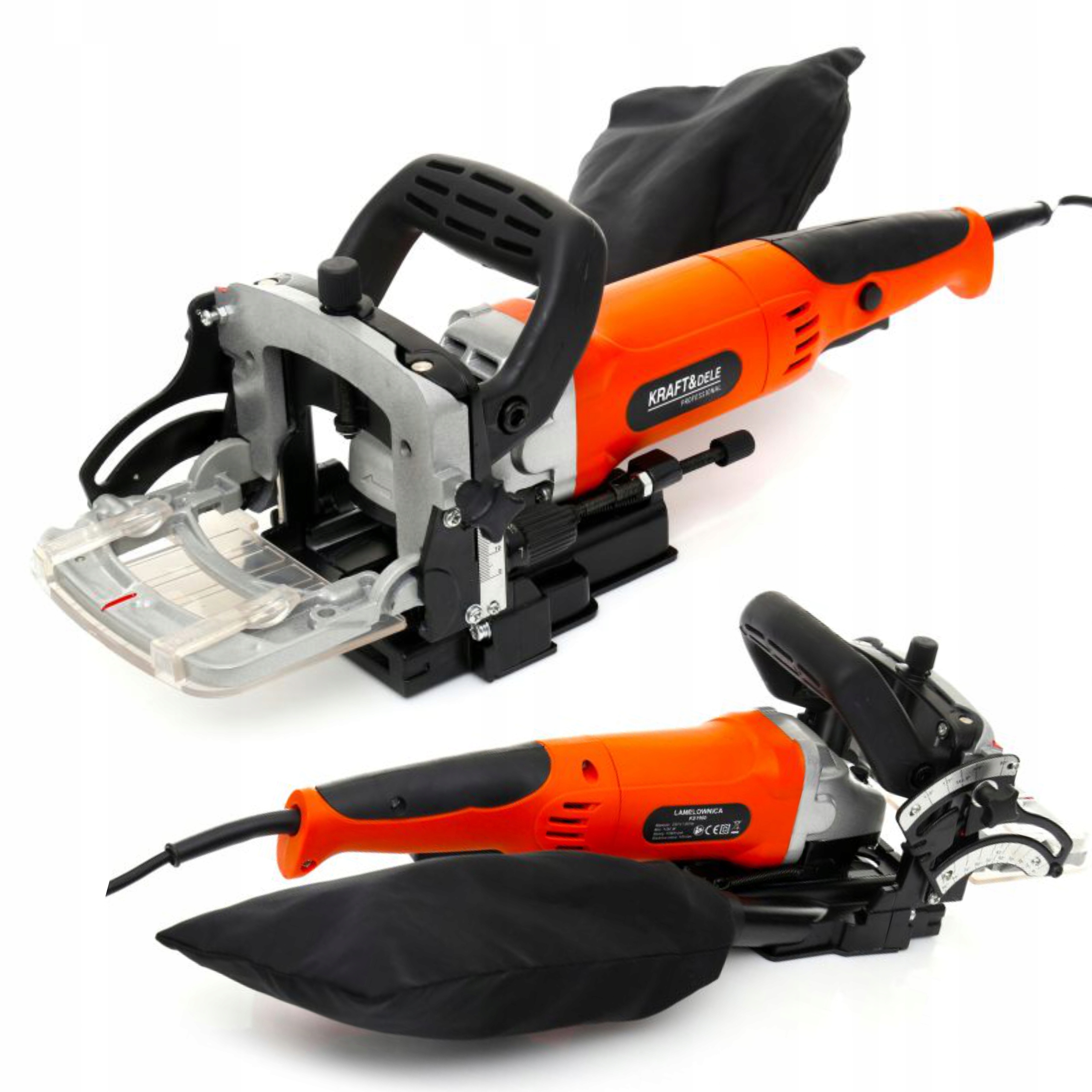 Lamelová Frézka Na Dřevo 1250W 2 Kotouče Sáček Kraft&dele KD1960