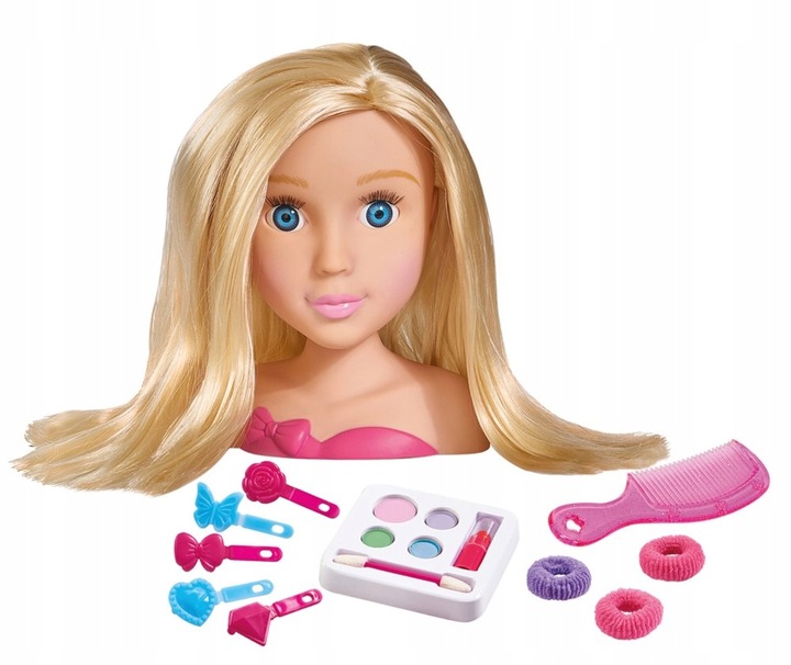 GŁOWA LALKA DO STYLIZACJI MAKIJAŻU CZESANIA