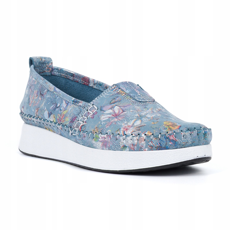 Dámské mokasíny Venezia E124 modré, pohodlná kůže, velikost vel. Sellecti