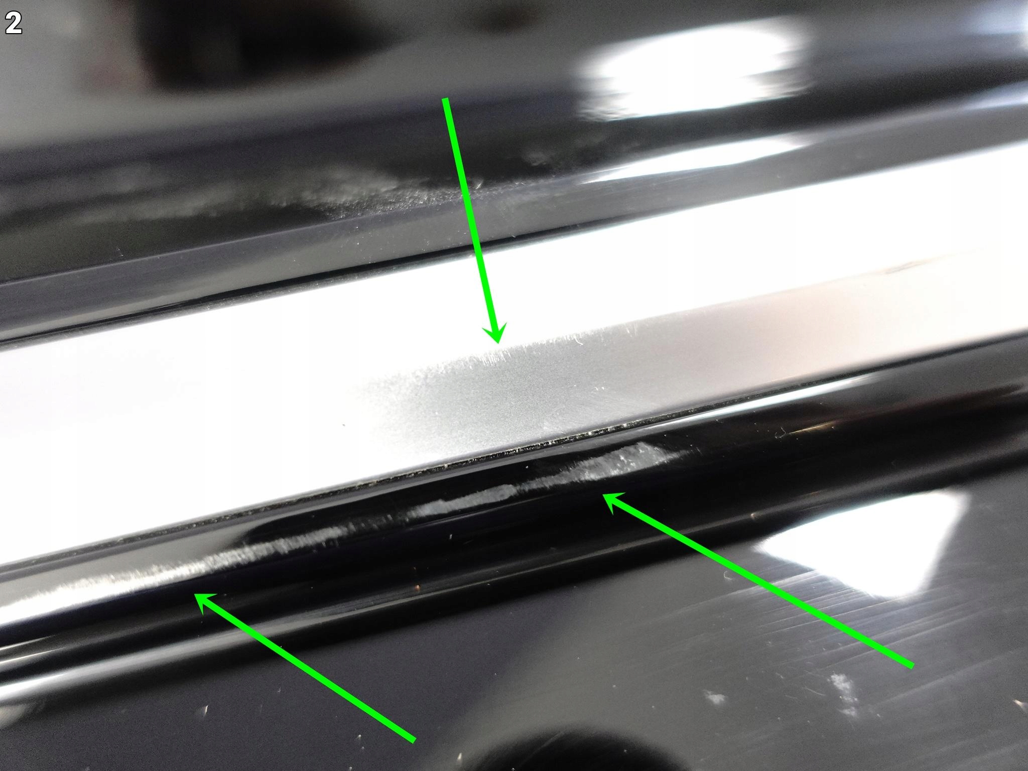 KIA EV6 CV GT-LINE SPORT 21- grid spoiler W bumper left front CHROM