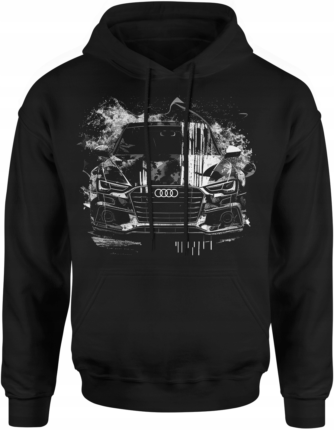 

Bluza Audi Męska Z Nadrukiem S-line Czarna Roz. XL