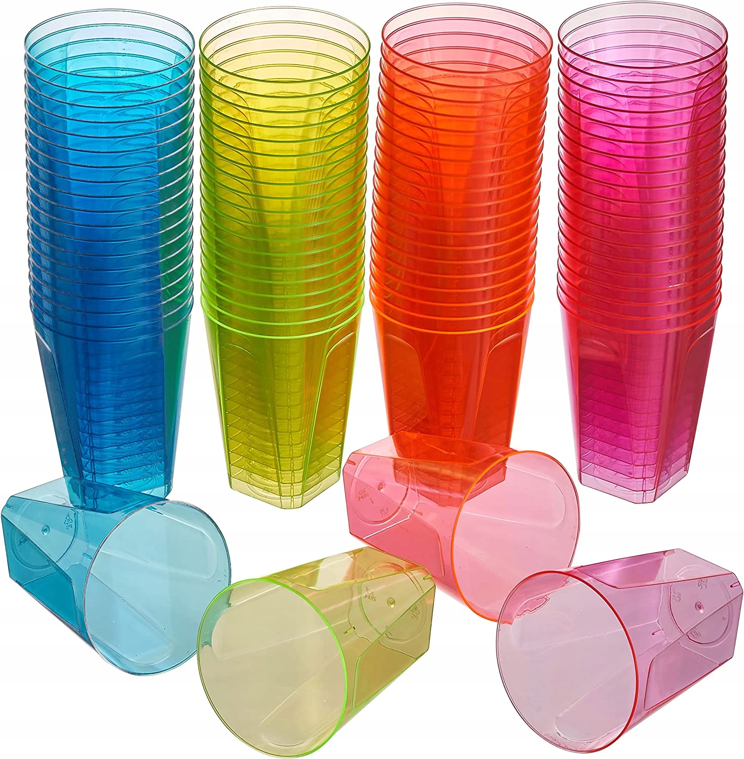 

Plastikowe kubki wielorazowe kolorowe 12 szt.