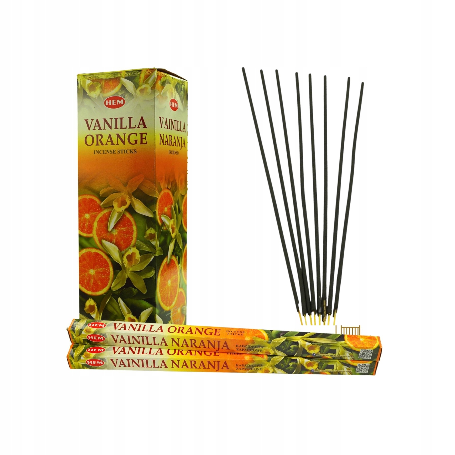 

Kadzidełka Zapachowe Indyjskie Hem Vanilla Orange