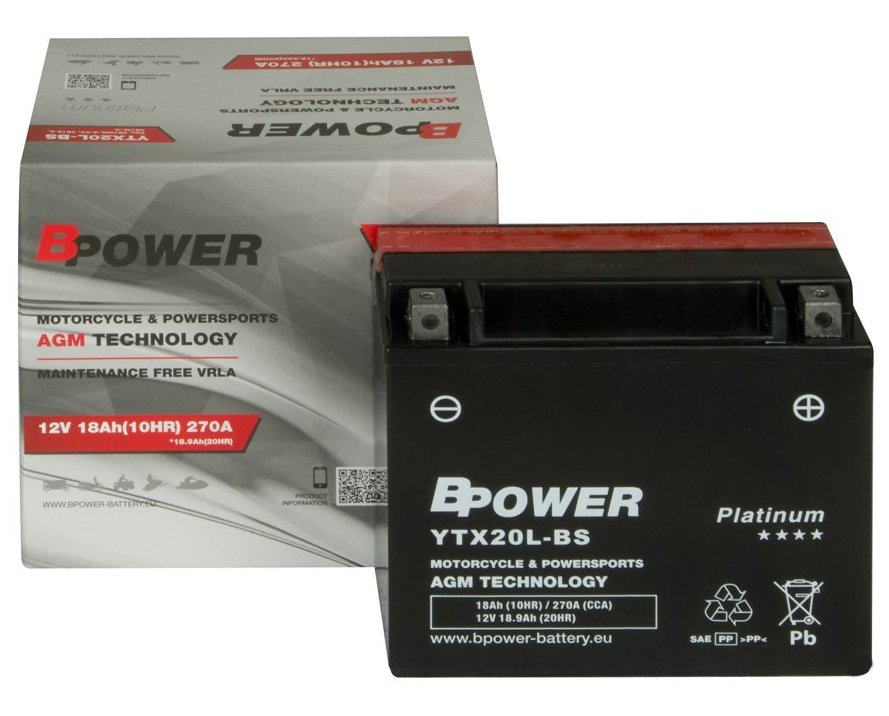 Akumulátor Bpower Agm YTX20L-BS 18Ah 270A
