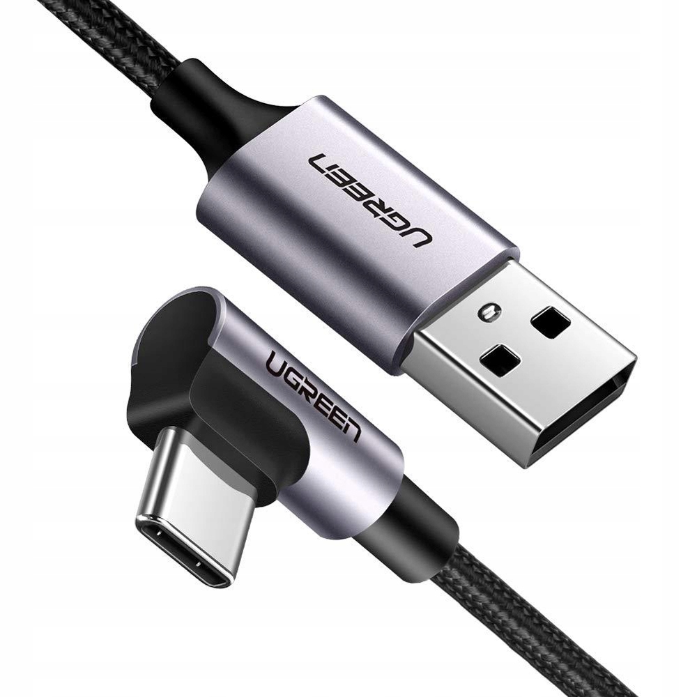 

Kabel przewód Usb do Usb-c kątowy Ugreen 3A 3.0 1m
