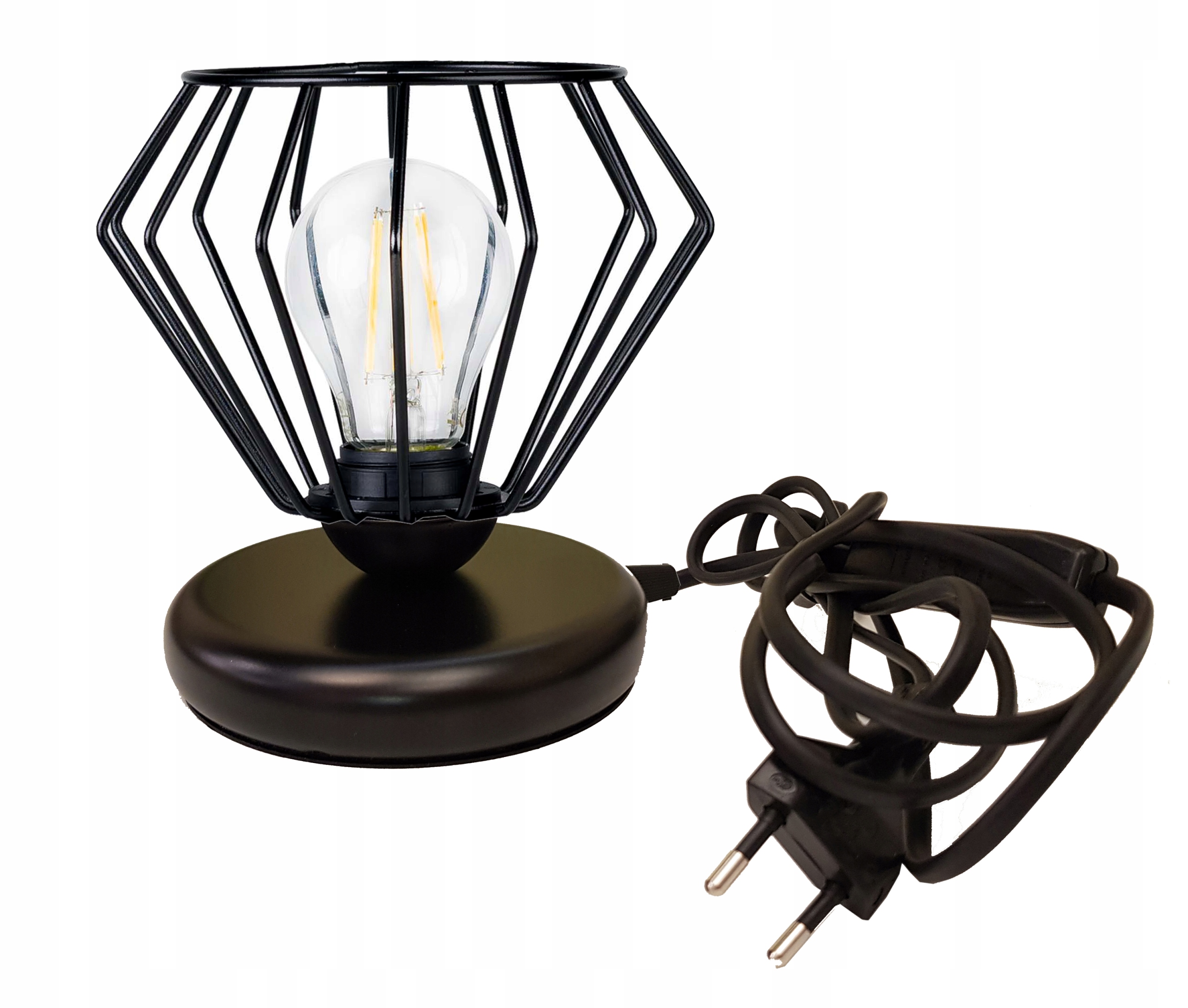 

Lampka nocna Lampa stołowa loft na led E27 Drut