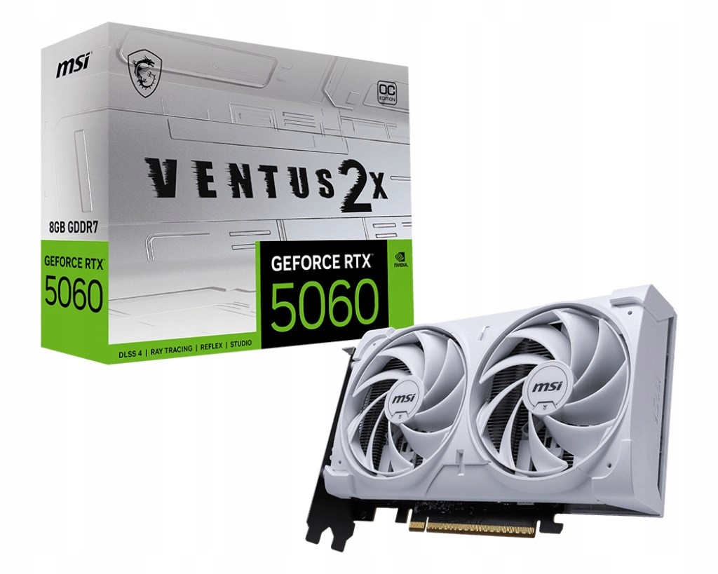 Grafická karta Msi Rtx 5060 8G Ventus 2X Oc White