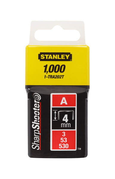 STANLEY ZSZYWKI TYP A 4MM 1000SZT 1-TRA202T