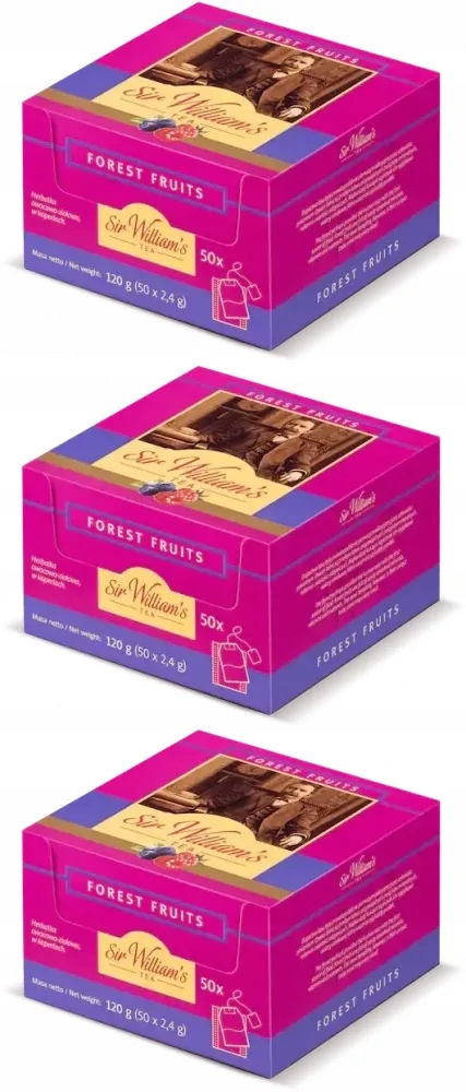 Herbata owocowa Sir William's Forest Fruits owoce leśne 50szt x3