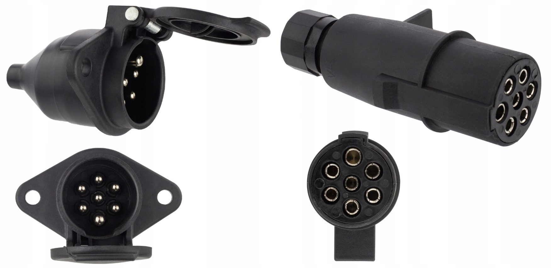 

Gniazdo+wtyczka 24V-7 Pin typ N naczepa przyczepa