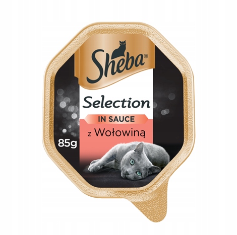 SHEBA Selection w sosie 85 g z Wołowiną