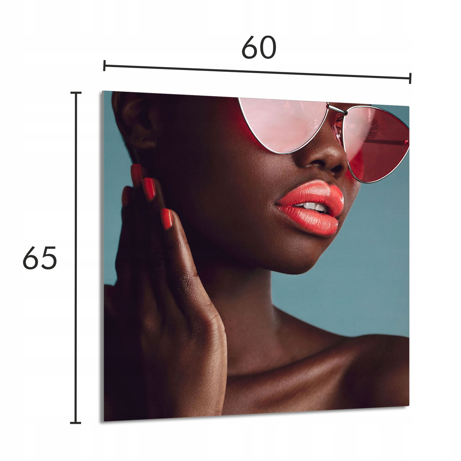 Skleněný Panel Do Kuchyně 60x65 Žena Tvrzené Sklo