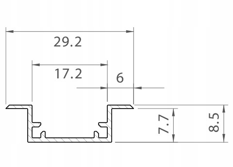 ZAŚLEPKI BOCZNE DO PROFILU WODOODPORNEGO IP P11-2 Marka inna