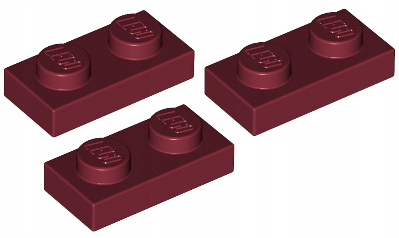 

Lego Płytka 1x2 C. Czerwona (3023/4539097) 3szt.