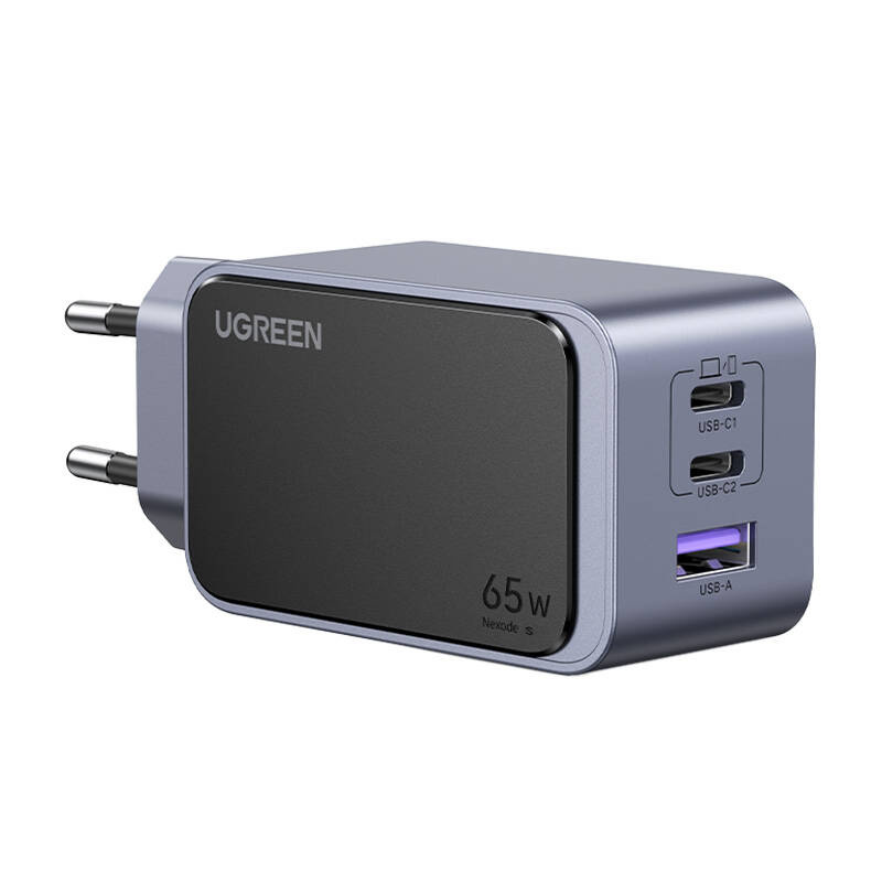 Síťová nabíječka Ugreen Nexode Air 65W, Usb 2x Usb-c (šedá)