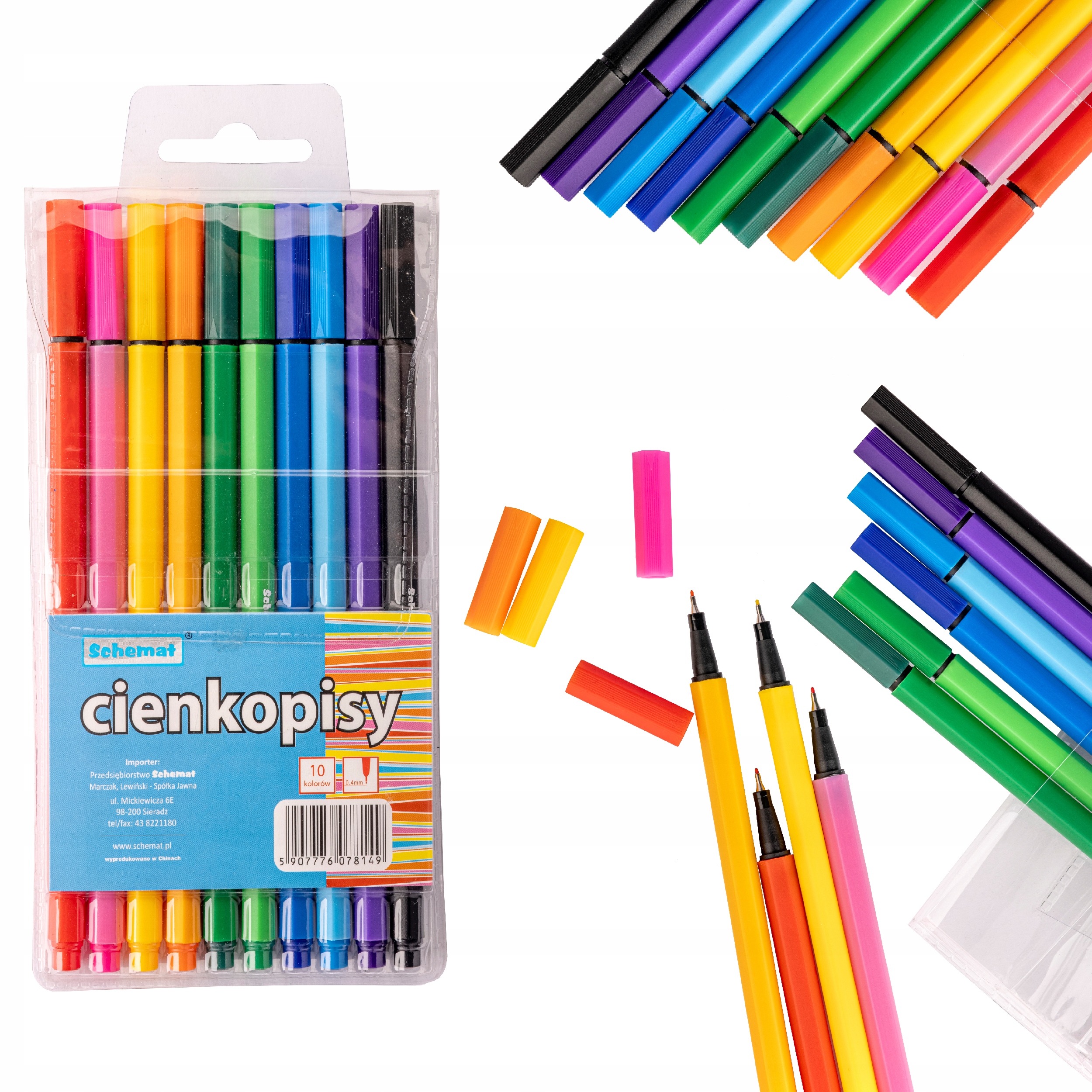 

Cienkopisy 0.4MM Komplet schemat